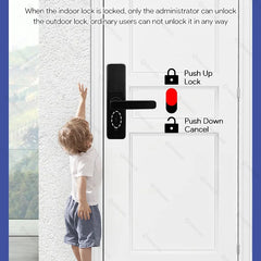 Fingerprint Lock Waterproof Wifi Remote Control Bluetooth TTLock App Card Digital Code Keyless Electronic Smart Door Lock