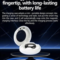 New ECG Monitor Smart Ring 2025 Heart Rate Blood Oxygen Health Monitoring Multi-sport Mode Temperature 3ATM Waterproof Smartring