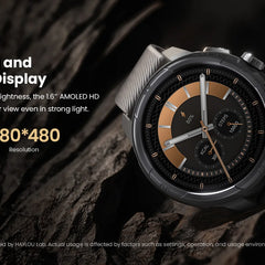 HAYLOU Solar Ultra GPS Smartwatch – 1.6” AMOLED, Bluetooth Calls, 5ATM