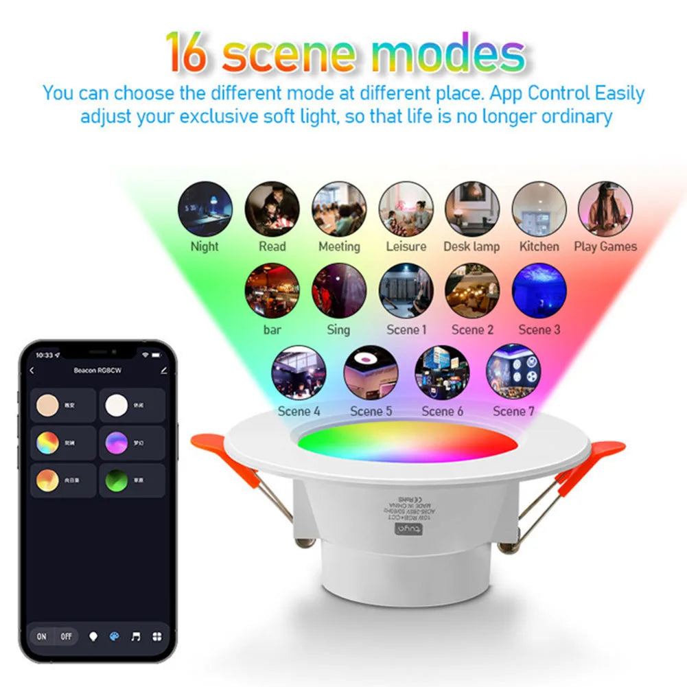 10W Bluetooth RGB Smart LED Downlight