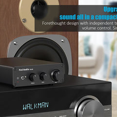 Fosi Audio 300Wx2 HiFi Class D Stereo Amplifier – TPA3255, Treble & Bass