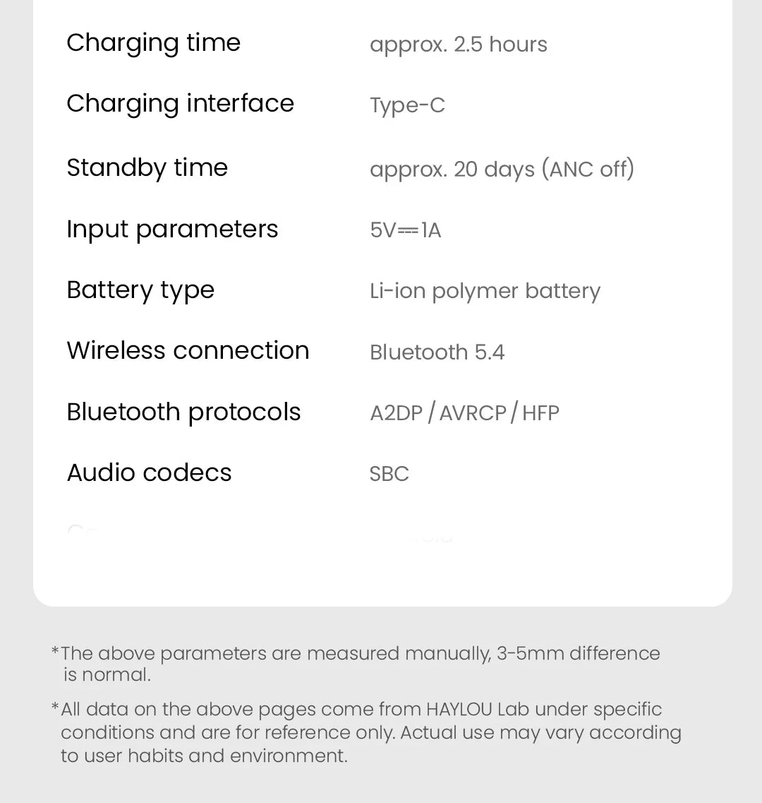 HAYLOU S30 Wireless Bluetooth 5.4 Headphones with ANC & 80H Playtime
