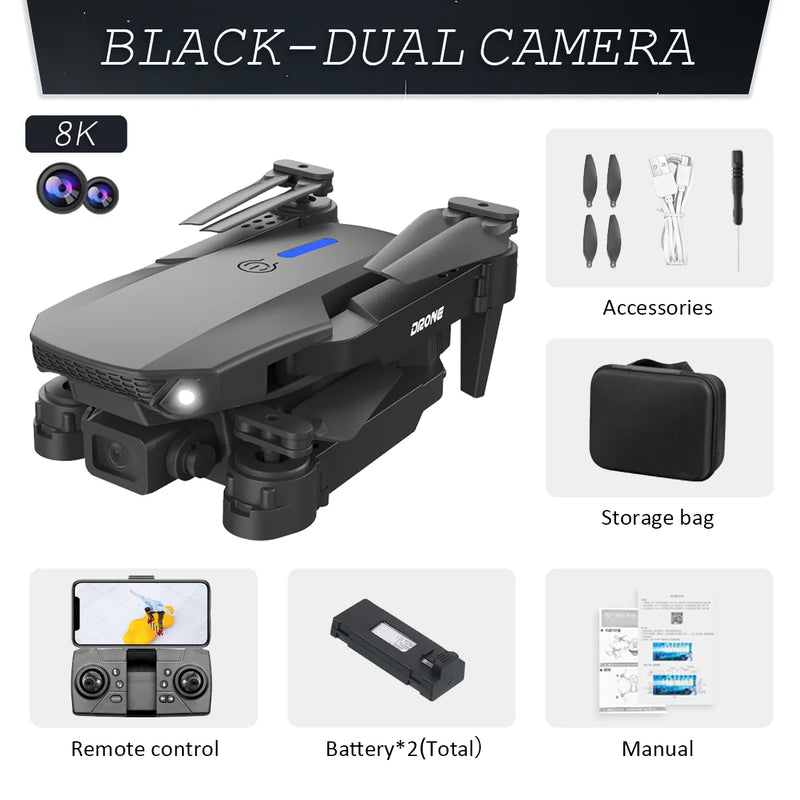 Professional E88 Foldable RC Drone