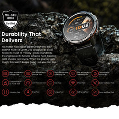 KOSPET TANK T3 Ultra GPS Smartwatch – Compass, Altimeter, Waterproof