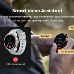 HAYLOU Solar Ultra GPS Smartwatch – 1.6” AMOLED, Bluetooth Calls, 5ATM
