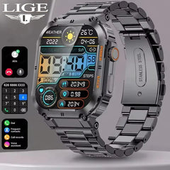 LIGE Outdoor Sports Fitness Smartwatch for Men