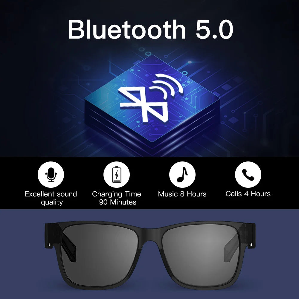KUMI Meta V1 Smart Bluetooth Sunglasses with AI & Open-Ear Audio