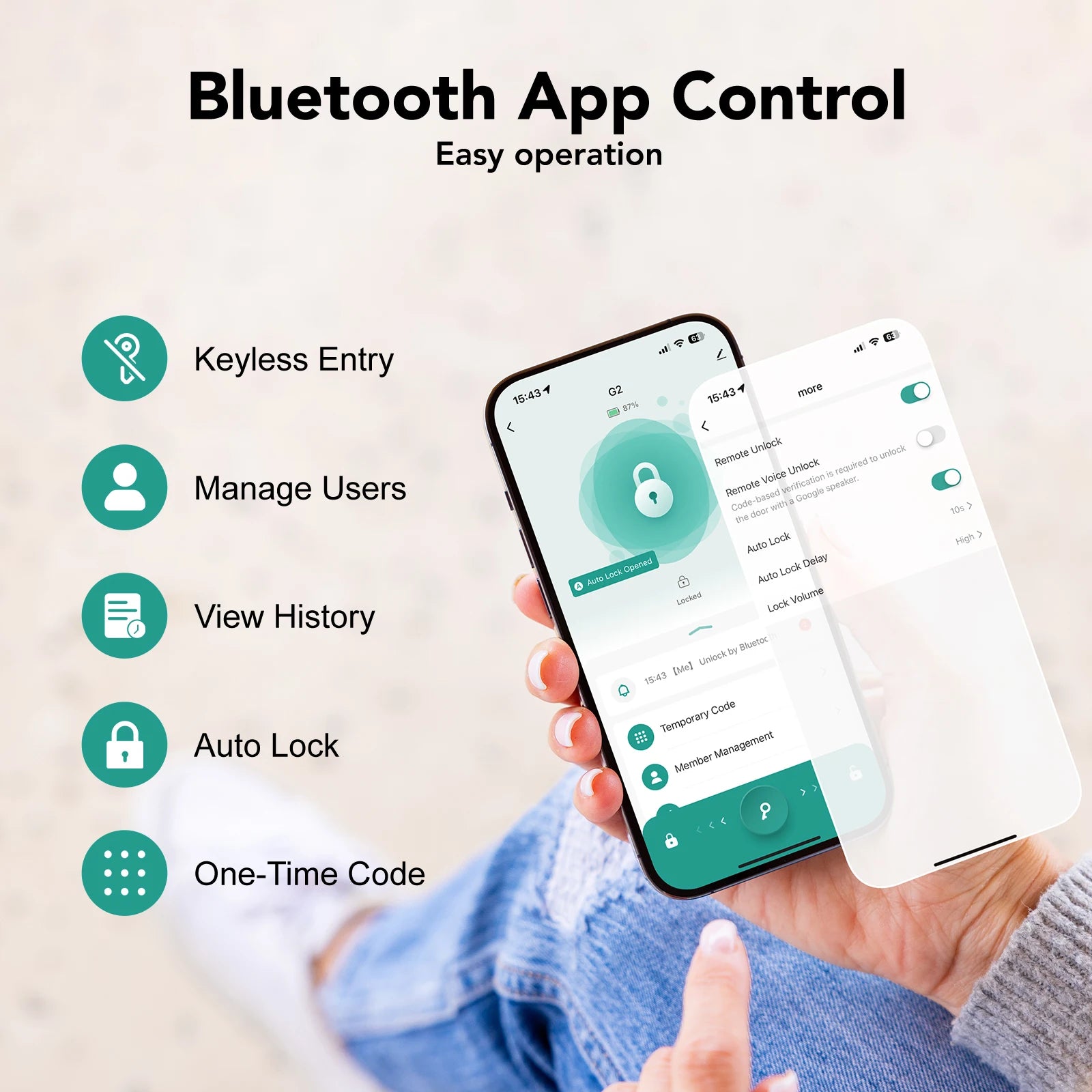 Smart Fingerprint Door Lock with Doorbell