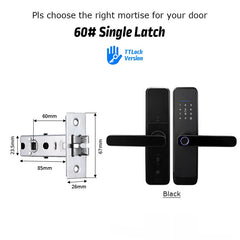 Fingerprint Lock Waterproof Wifi Remote Control Bluetooth TTLock App Card Digital Code Keyless Electronic Smart Door Lock