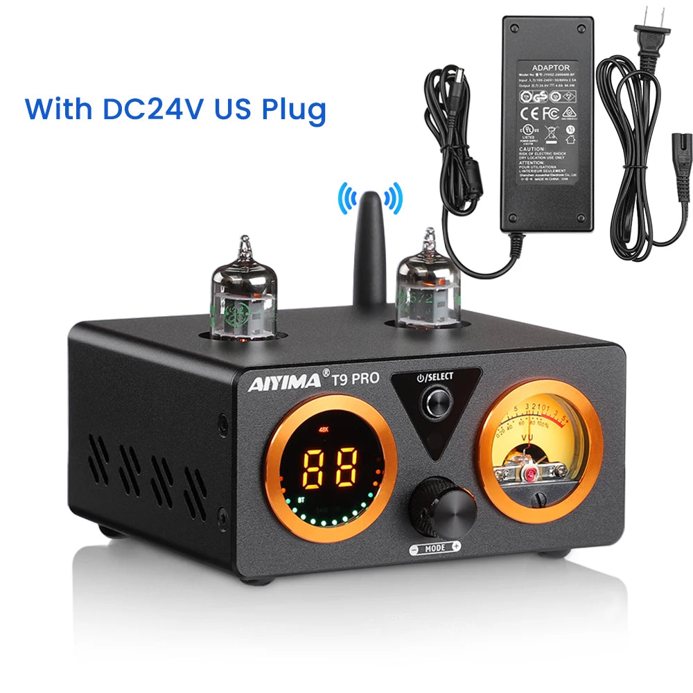 AIYIMA T9 Pro Stereo Vacuum Tube Amplifier