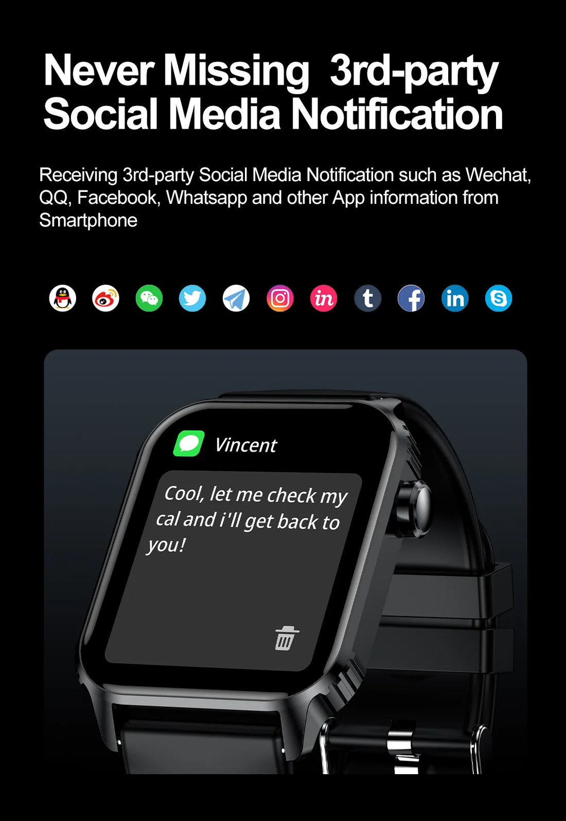 1.85" Waterproof Smartwatch