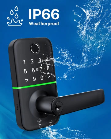 Smart Door Lock with Fingerprint Handle