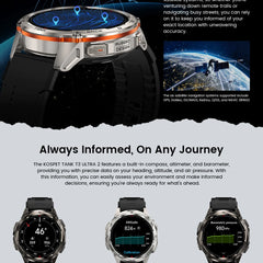 KOSPET TANK T3 Ultra GPS Smartwatch – Compass, Altimeter, Waterproof