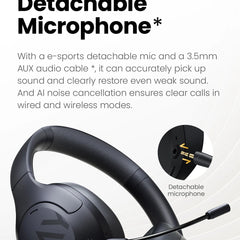 HAYLOU S30 Wireless Bluetooth 5.4 Headphones with ANC & 80H Playtime