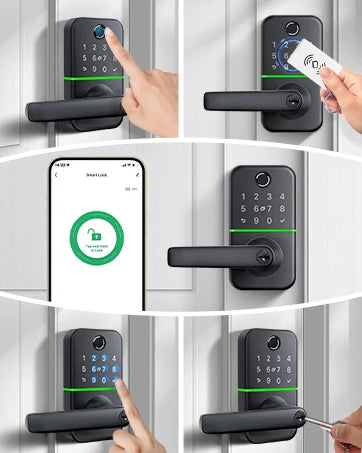 Smart Door Lock with Fingerprint Handle