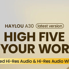 HAYLOU S30 Wireless Bluetooth 5.4 Headphones with ANC & 80H Playtime