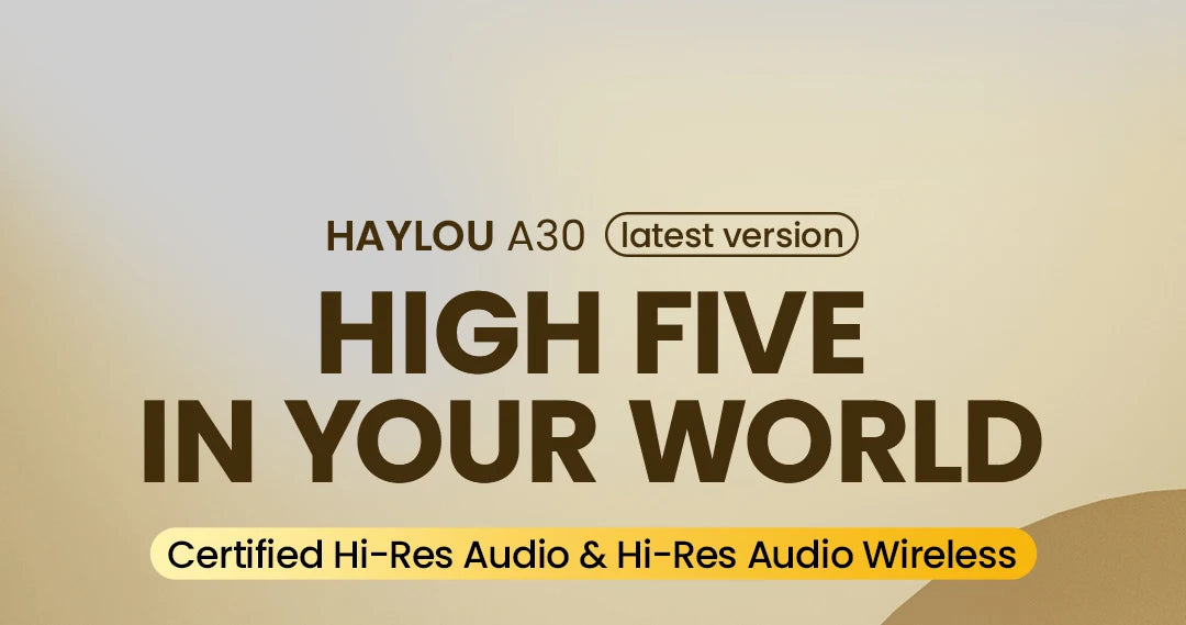 HAYLOU S30 Wireless Bluetooth 5.4 Headphones with ANC & 80H Playtime