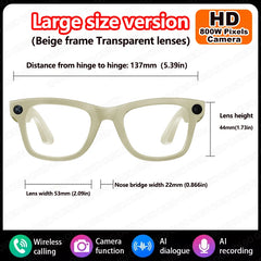 KUMI Meta V1 Smart Glasses Polarized Sunglasses Bluetooth glasses IPX4 Waterproof Open Ear Headphones AI Voice Assistant