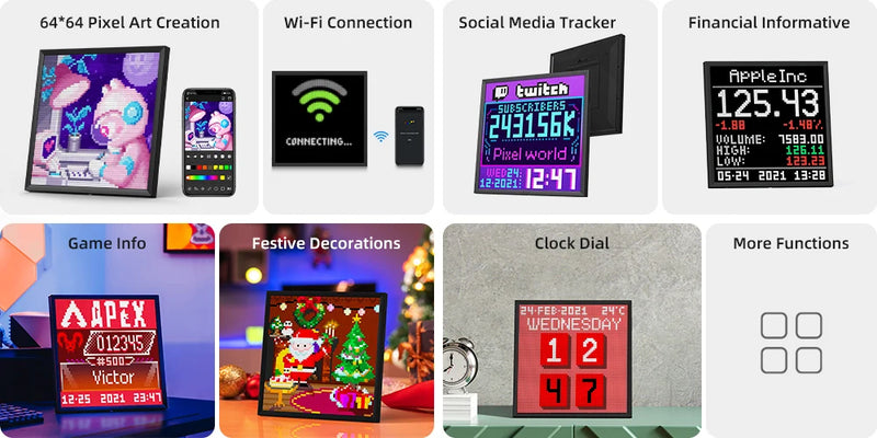 Divoom Pixoo 64 WiFi Pixel Art Display