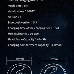 Language Translator Headphones Bluetooth-Compatible 5.0 Real Time Translation Earbuds Supports 144 Languages for Professionals