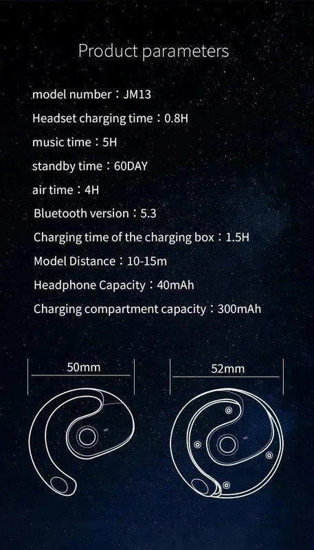 Language Translator Headphones Bluetooth-Compatible 5.0 Real Time Translation Earbuds Supports 144 Languages for Professionals