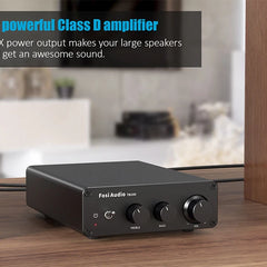 Fosi Audio 300Wx2 HiFi Class D Stereo Amplifier – TPA3255, Treble & Bass