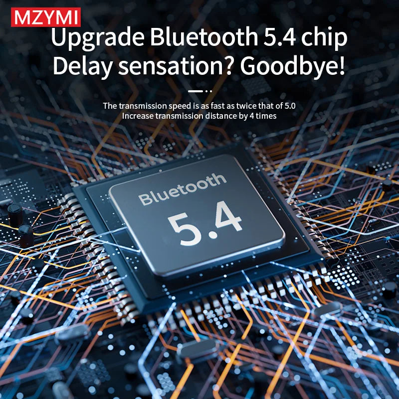 MZYMI S11 ANC True Wireless Earbuds – Bluetooth 5.4, HiFi Sound