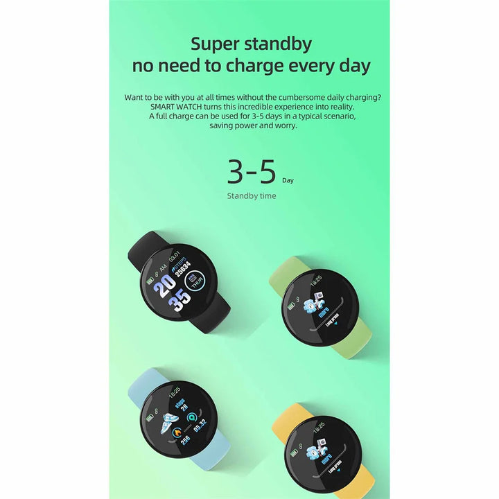 D18s Smart Fitness Tracker | Monitors BP, Tracks Steps and other Activities.