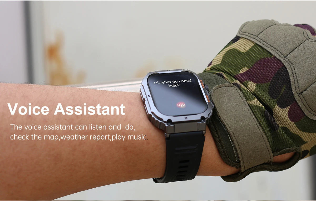 LIGE Outdoor Sports Fitness Smartwatch for Men