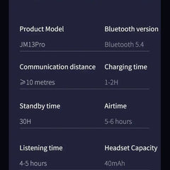 Language Translator Headphones Bluetooth-Compatible 5.0 Real Time Translation Earbuds Supports 144 Languages for Professionals