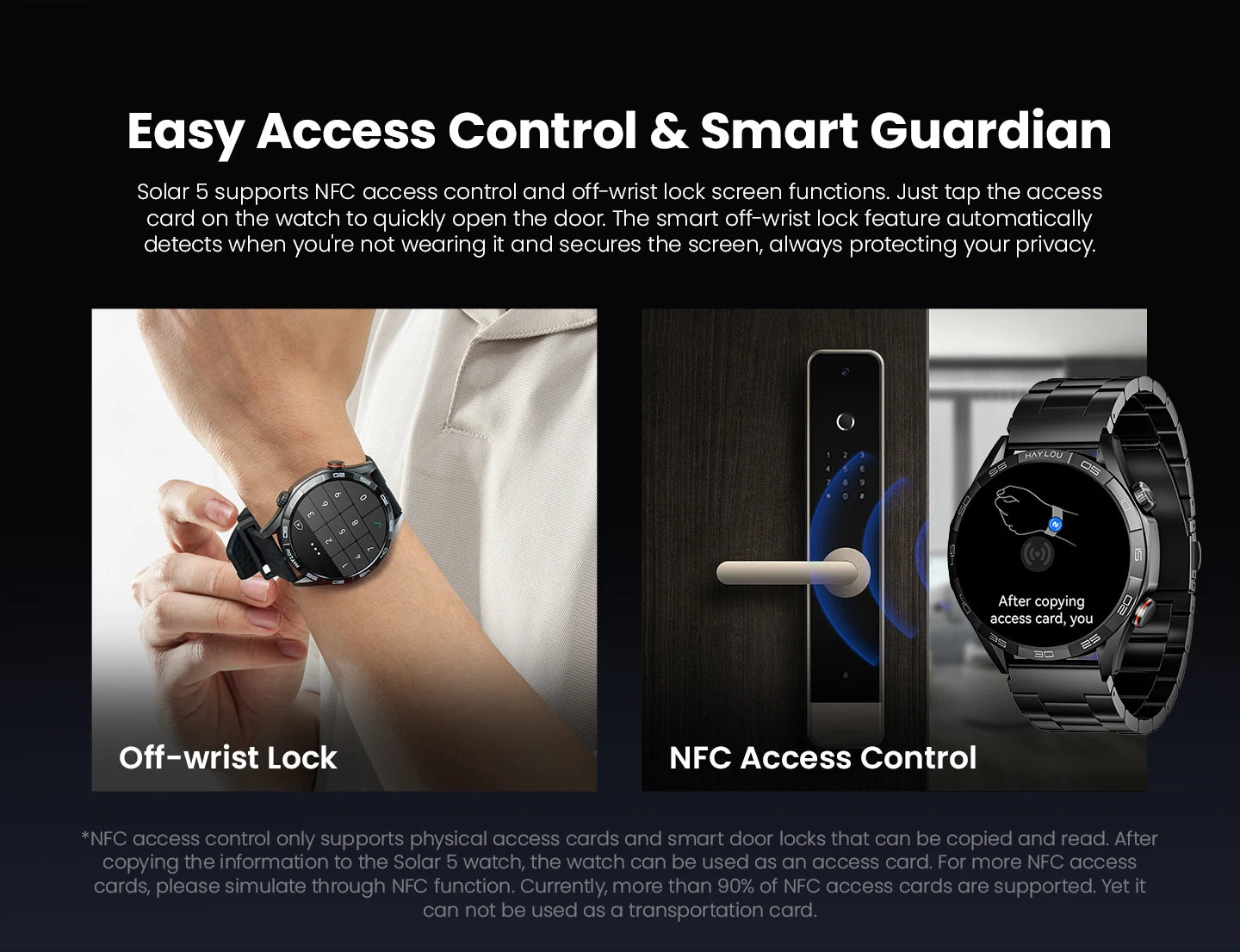 HAYLOU Solar 5 Voice Calling Smartwatch – 1.58" AMOLED, 24H Health Monitor