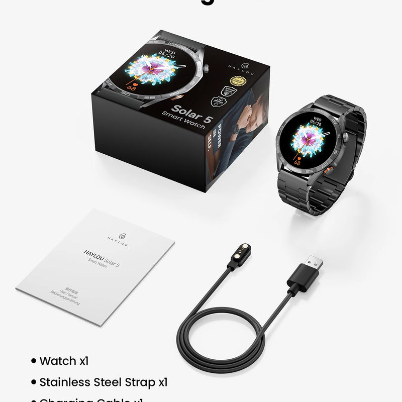 HAYLOU Solar 5 Voice Calling Smartwatch – 1.58