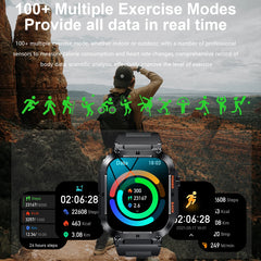 LIGE Outdoor Sports Fitness Smartwatch for Men