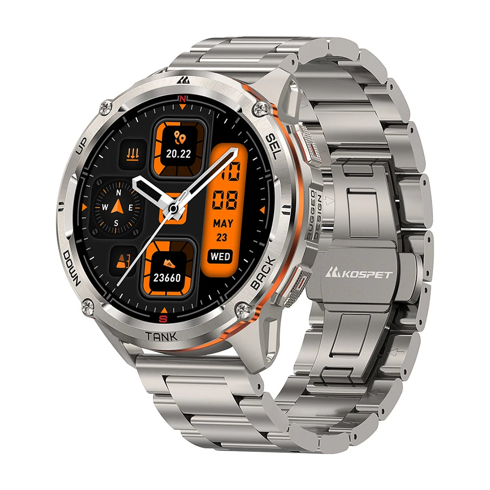 KOSPET TANK T3 Ultra GPS Smartwatch – Compass, Altimeter, Waterproof
