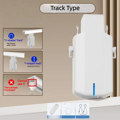 Smart Electric Curtain Robot Track Motor Remote Control Home Electric Drive Track Rod Automatic Curtain Opener
