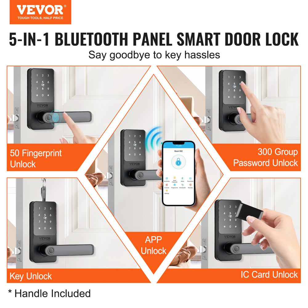 biometric smart door lock for front door