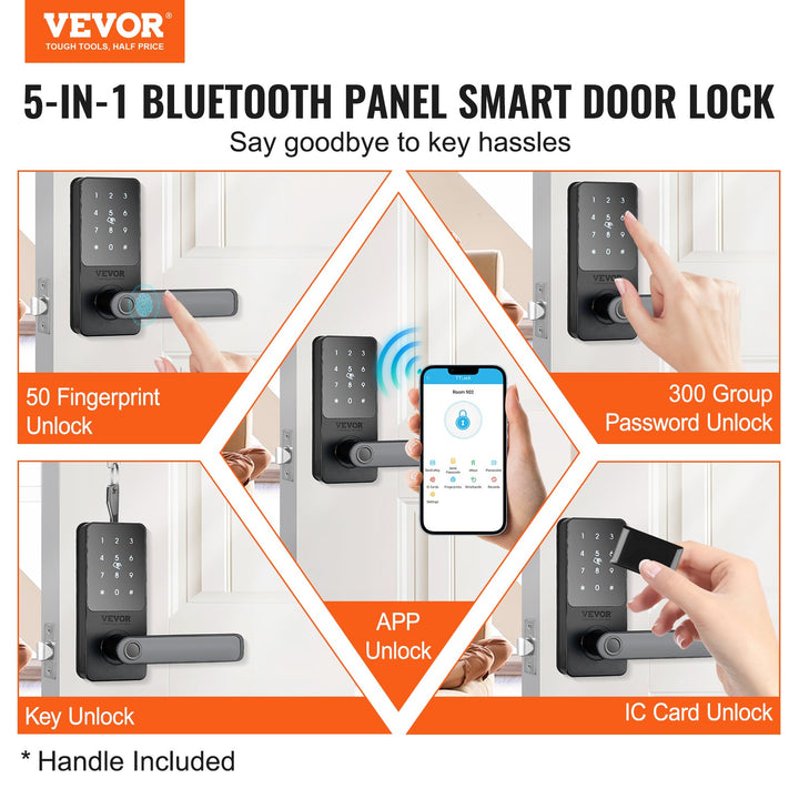 biometric smart door lock for front door