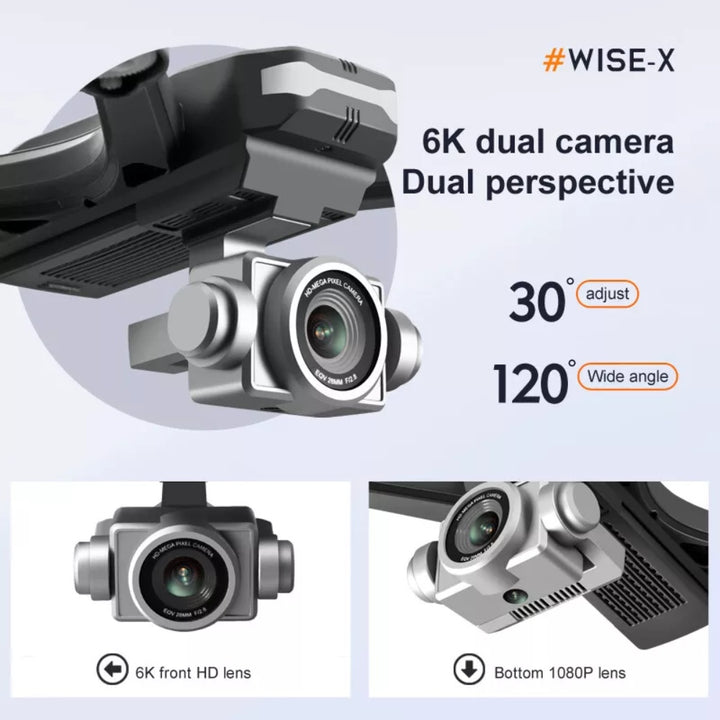 Portable RC quadcopter with dual camera