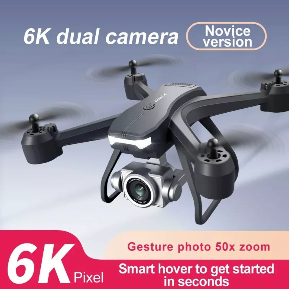 Portable 6K dual camera drone for beginners