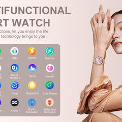 Smart Watch for Women – Call & Fitness Tracker, Waterproof, 1.32